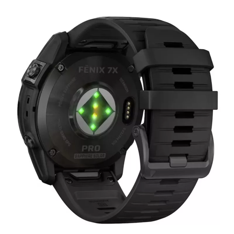 Išmanusis laikrodis GARMIN fēnix 7X Pro 51 mm, 1,4 colio (3,56 cm) MIP 280×280, jutiklinis, Wi‑Fi, GPS, 32 GB, juodas