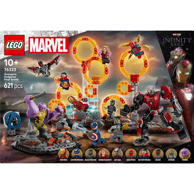 LEGO MARVEL 76323 „Keršytojai: Pabaiga“ – paskutinis mūšis