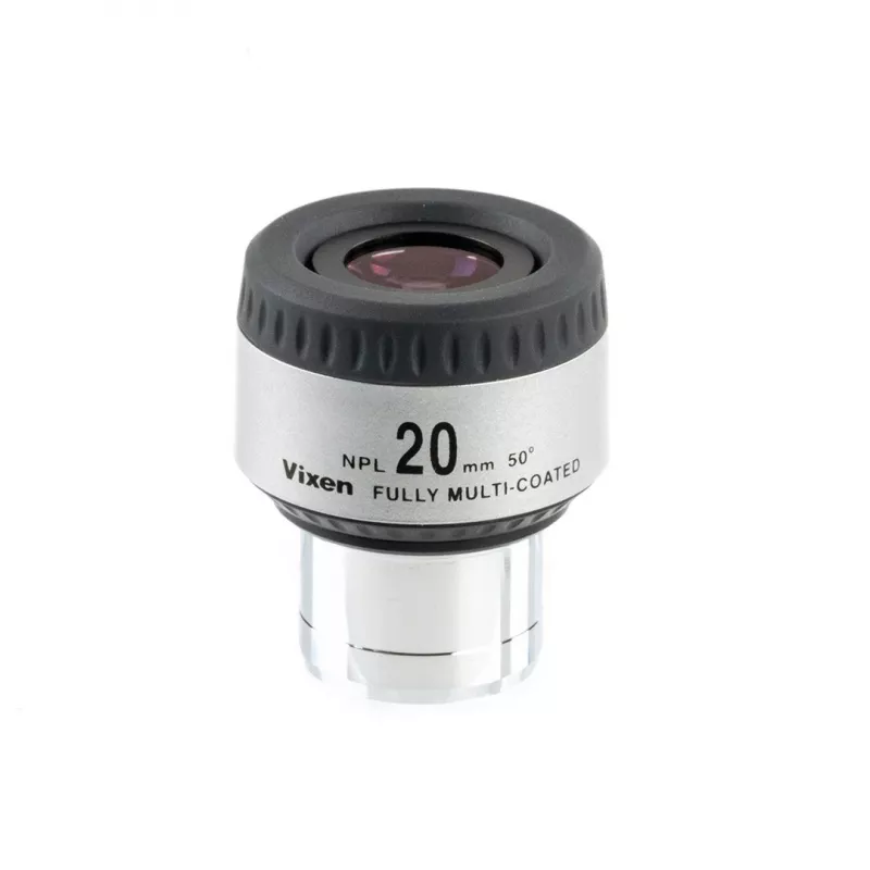 Okuliaras Vixen NPL 20mm 1.25 colio — astronominis okuliaras, židinio nuotolis 20 mm, 1.25 colio įvorė (Modelis 39206)