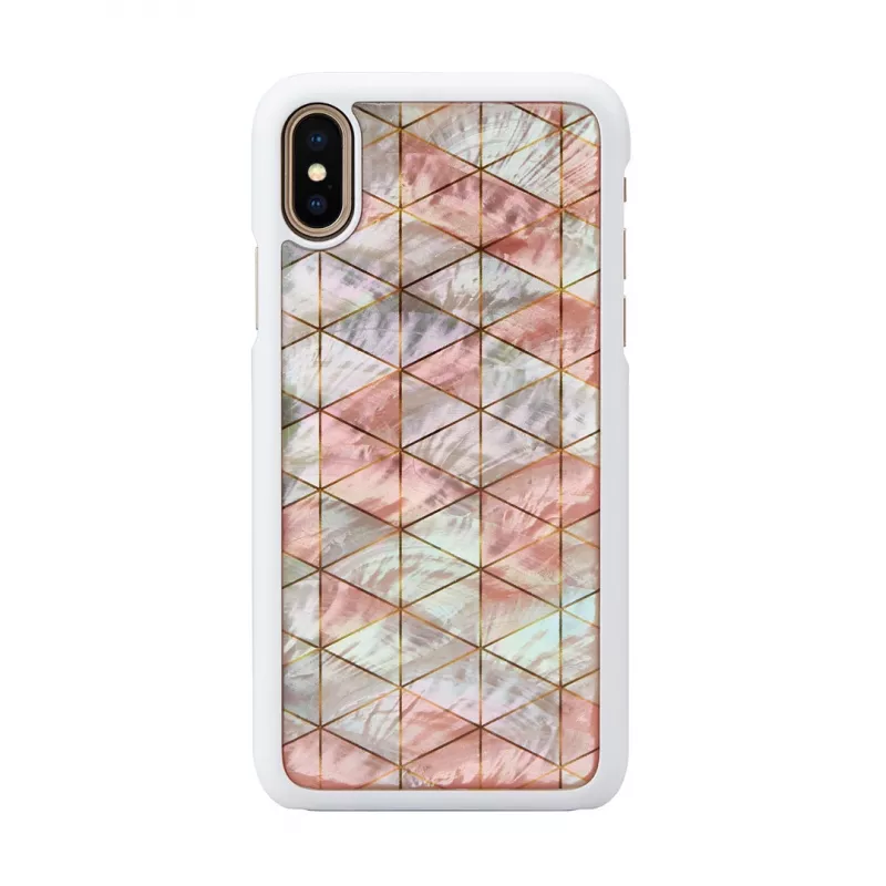 Išmaniojo telefono dėklas iKins, skirtas iPhone XS / XS Max, deimantinis baltas apsauginis dangtelis