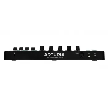 MIDI valdiklis ARTURIA MiniLab 3 — 25 klavišų kompaktiška USB MIDI klaviatūra su MIDI Out, įvairiaspalviais foniniais apšvietimais