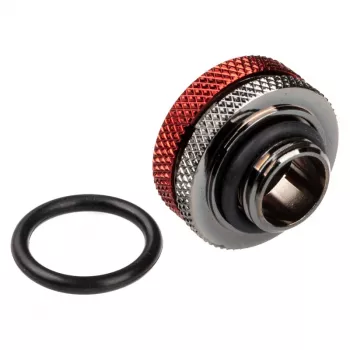BitsPower Multi-Link adapteris tiesus G1/4 colio išorinis sriegis – 16 mm AD kietajam vamzdeliui, blizgi juoda