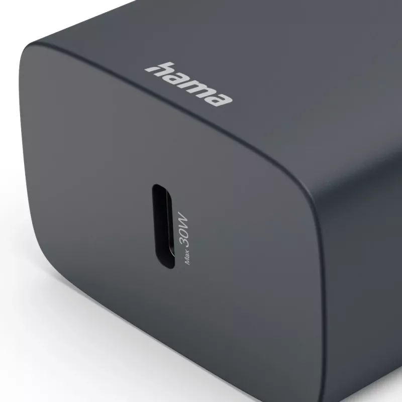 Hama 00086442 mobiliojo įrenginio įkroviklis Išmaniajam telefonui Pilkas AC Greitas įkrovimas Vidinis