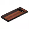 man and wood išmaniojo telefono dėklas Samsung Galaxy S10 – juodmedžio juodas, apsauginė medinė nugarėlė ir buferis