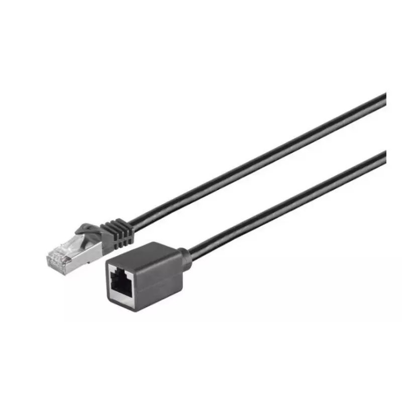 Microconnect STP601SEXT tinklo kabelis Juodas 1 m Cat6 F/UTP (FTP)