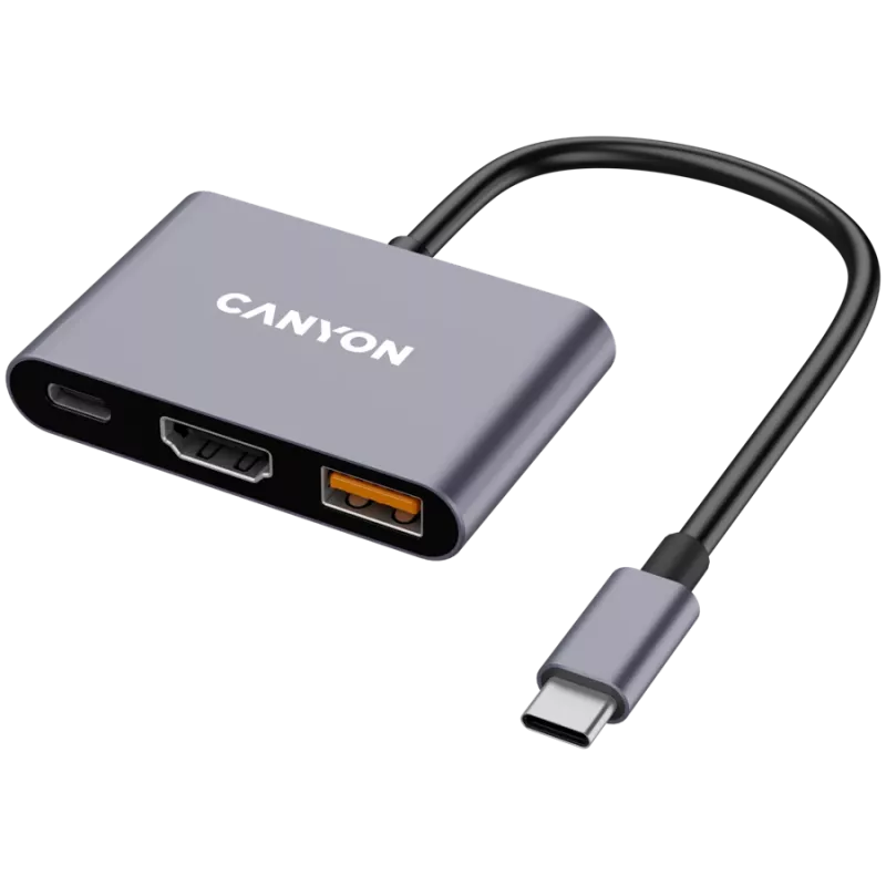 Canyon DS-4 USB Type-C šakotuvas 10000 Mbit/s HDMI USB 3.2 Gen 2