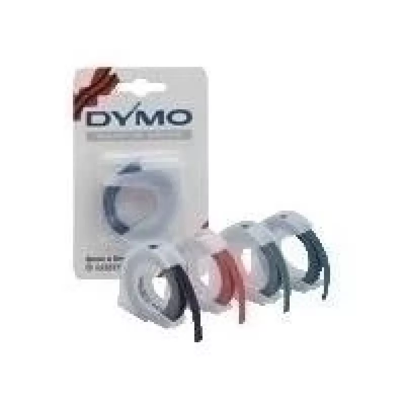 DYMO - Matinė - Raudona - Ritinėlis (0,9 cm x 3 m) 10 vnt. Etiketės - skirtos DYMO 1575 įspaudimo mašinai