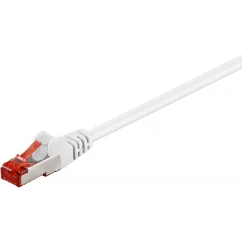 Wentronic Goobay komutacinis kabelis RJ45 S/FTP Cat6 1,00 m baltas PIMF (80278)