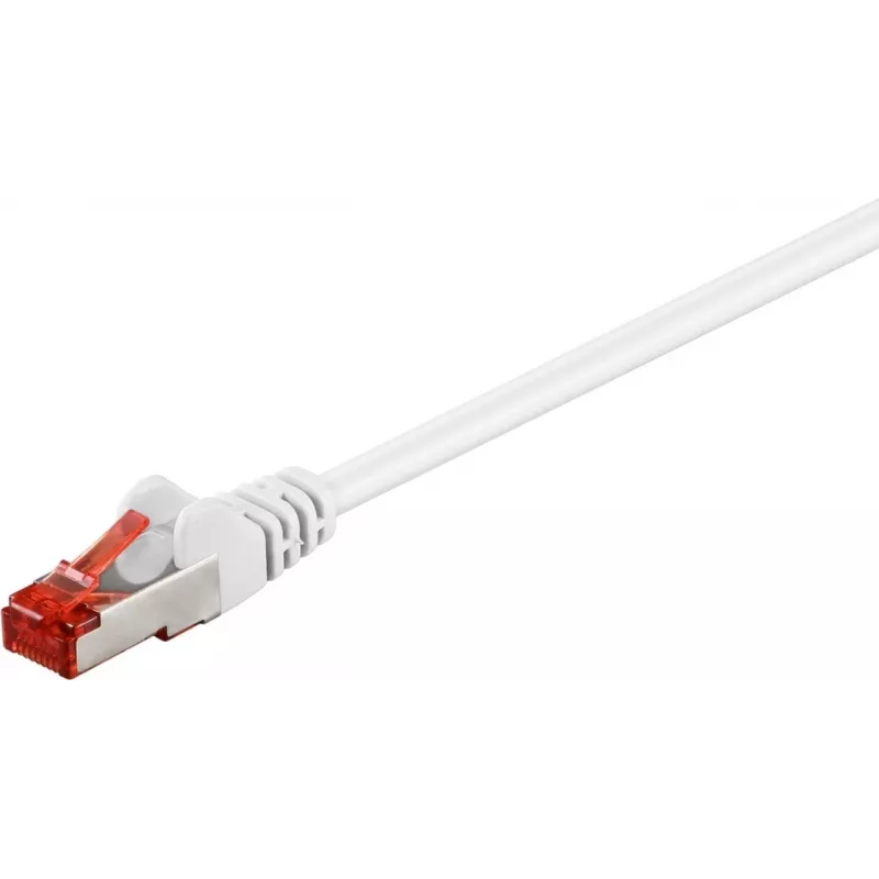 Wentronic Goobay komutacinis kabelis RJ45 S/FTP Cat6 1,00 m baltas PIMF (80278)