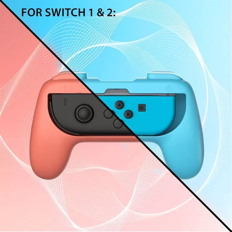 Valdiklio rankena Subsonic Joy-Cons komforto rankena Switch & Switch 2 rožinė turkio spalvų