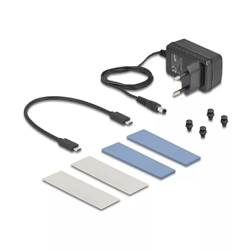 SSD korpusas DeLOCK 42027 pilkas M.2 10 Gbit/s USB Type-C