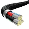 Baseus Rapid 3-in-1 USB laidas 1,5 m USB A USB C/Micro USB A/Lightning juodas