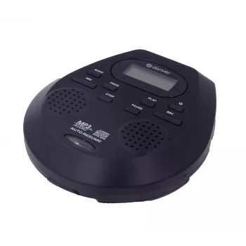 Nešiojamasis CD grotuvas Denver DMP-395B juodas MP3 atkūrimas LCD ekranas