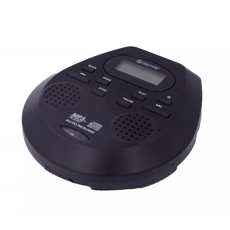 Nešiojamasis CD grotuvas Denver DMP-395B juodas MP3 atkūrimas LCD ekranas