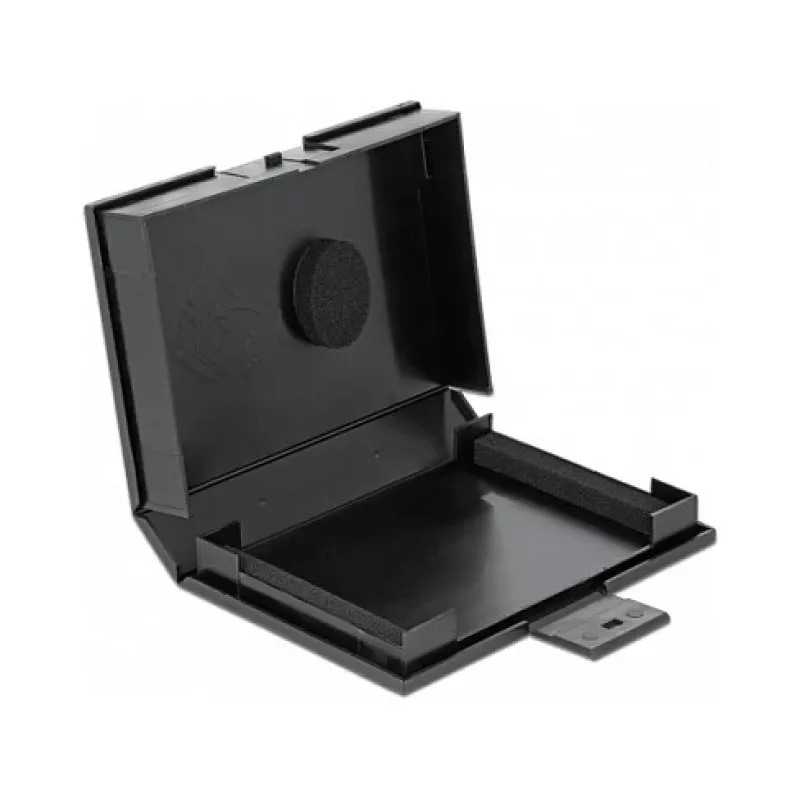 Apsauginės dėžutės dangtelis DeLOCK 18372, skirtas 3,5 colio HDD, juodas
