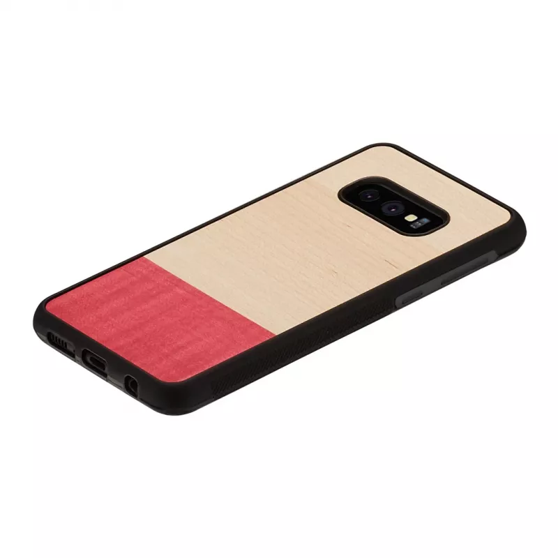 Išmaniojo telefono dėklas man and wood, skirtas Galaxy S10e — miss match Juoda, apsauginis kietas apvalkalas