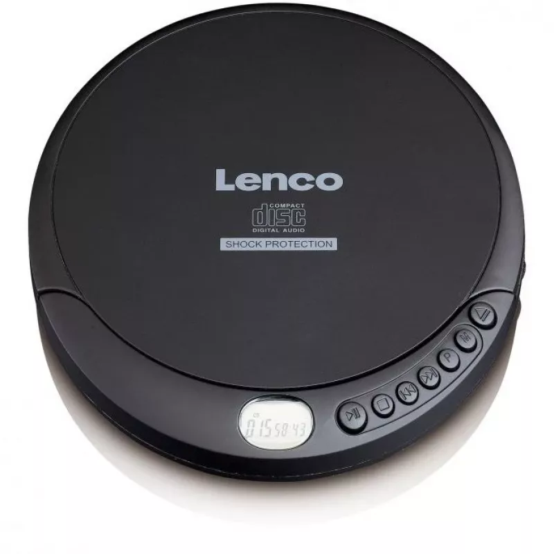 LENCO CD-200 nešiojamas CD grotuvas / Discman, juodas