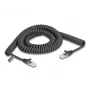 DeLOCK RJ45 spiralinis kabelis, kištukas–kištukas, Cat.5e, 3 m, juodas