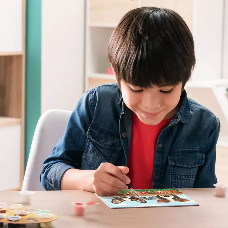 Tapybos rinkinys Ravensburger CreArt — šunys ir katės (tapymo pagal skaičius rinkinys)