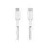Belkin BOOST CHARGE - USB laidas - 24 kontaktų USB-C (M) į 24 kontaktų USB-C (M) - USB 2.0 - 2 m - balta