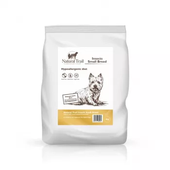 NATURAL TRAIL Insect Small Breed Hypoallergenic Diet - sausas šunų maistas - 2 kg