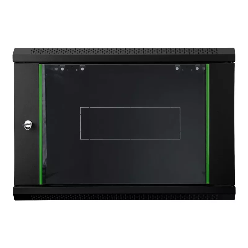 DIGITUS Dynamic Basic DN-19 16-U-EC-SW - spinta - tinklo spinta - tinkama montuoti ant sienos - juoda, RAL 9005 - 12U - 48,3 cm (19)