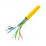 LANBERG tinklo kabelis LCU5-10CC-0305-Y U/UTP Cat5e 305 m, 24 AWG CCA, geltonas