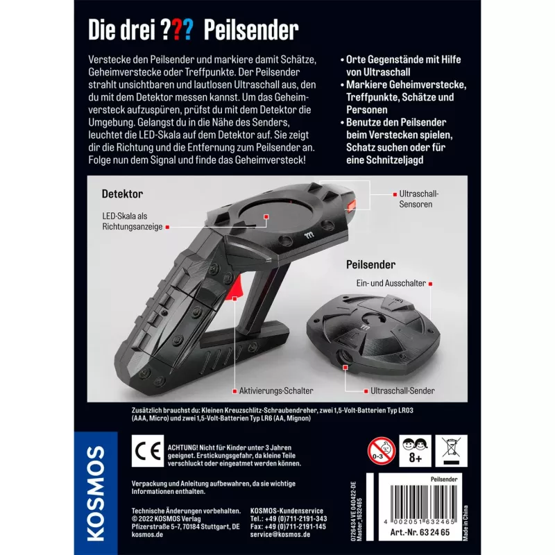 Die drei Peilsender, Detektiv-Sets
