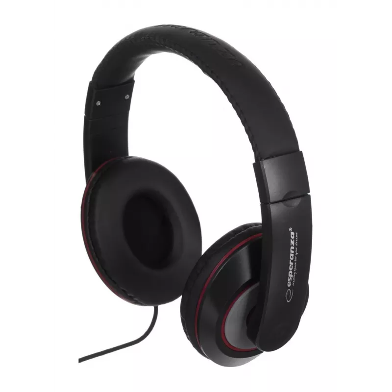Esperanza EH121 ausinės / headset laidinės į ausį muzika juodos