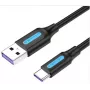 Vention USB-C į USB 2.0 kabelis CORBH 2 m — juodas