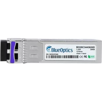 SFP šviesolaidinis siųstuvas-imtuvas BlueOptics 100-01792-BO, 1250 Mbit/s, sidabrinis, MTBF 1 000 000 val.
