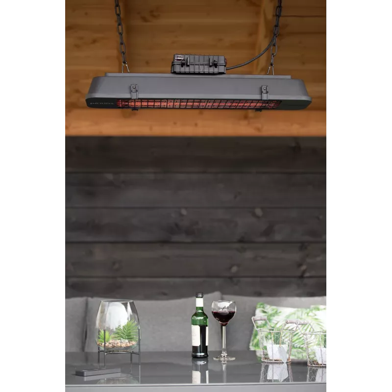 SUNRED | Šildytuvas | RD-DARK-VIN25H, Dark Vintage Hanging | Infraraudonųjų spindulių | 2500 W | Juodas | IP44