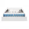 Prie sienos montuojamas šviesolaidinis korpusas DIGITUS DN-96843M-OS2, vienmodis, surinktas, 24×LC DX adapteriai su sujungimo laidais, plieninis, pilkas, 320×54×280 mm