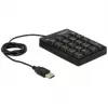 Skaitmeninė klaviatūra DeLOCK 12481 universali USB juoda
