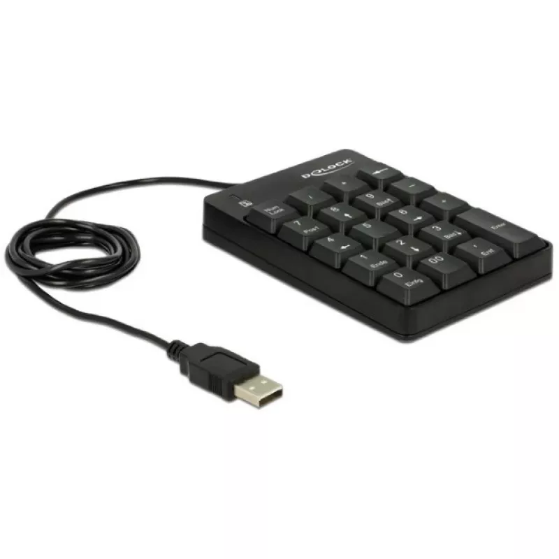 Skaitmeninė klaviatūra DeLOCK 12481 universali USB juoda