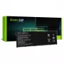 Baterija Green Cell AC52, skirta Acer Aspire E11 ES1-111M ES1-131 E15 ES1-512 Chromebook CB3-111 CB5-311, 11,4 V 2200 mAh ličio jonų, 3 elementai, juoda