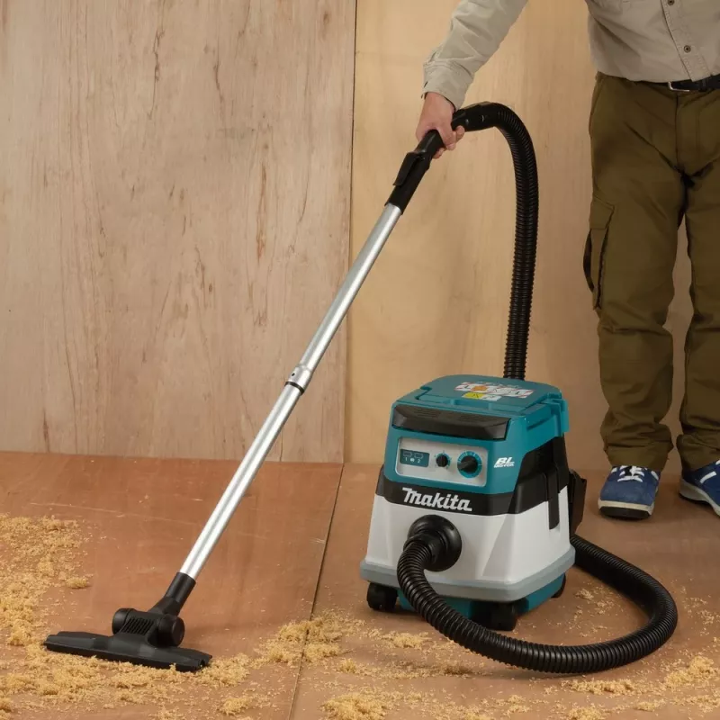 Makita DVC865LZX3 dulkių siurblys Juoda, Mėlyna, Balta 8 L