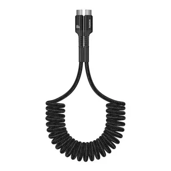 Baseus Fish-Eye USB C į USB C greito įkrovimo kabelis 1 m 100 W Juodas