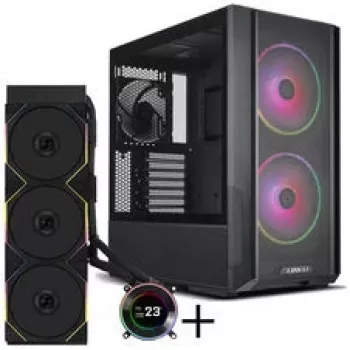 Lian Li LANCOOL 216 korpuso rinkinys + HYDROSHIFT II LCD-C 360TL AiO - juodas