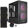 Lian Li LANCOOL 216 korpuso rinkinys + HYDROSHIFT II LCD-C 360TL AiO - juodas