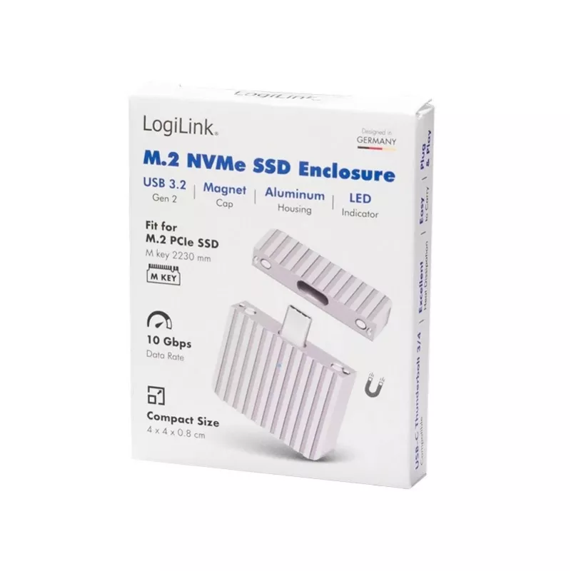 Labai mažas USB3.2 Gen2x1 SSD korpusas USB-C NVM
