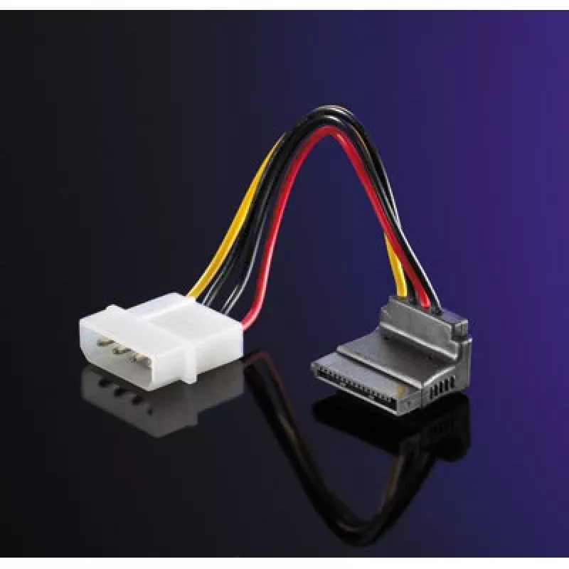 ROLINE adapterio laidas 4 kontaktų HDD / SATA, kampuotas (11.03.1061)