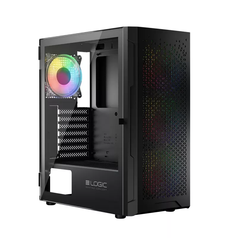 Logic ARAMIS ARGB MINIDI USB 3.0 korpusas, juodas
