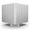 Streacom DB4 beventilis kubo korpusas + Nano 120 W maitinimo šaltinis - sidabrinė