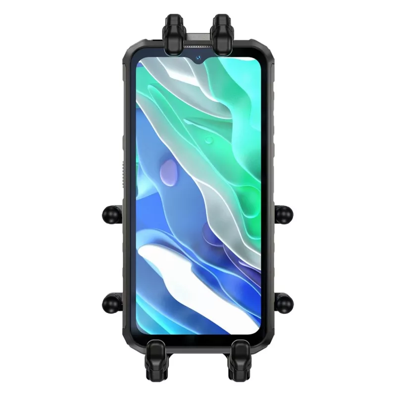 Pasyvus laikiklis UleFone Armor Mount Pro mobiliesiems telefonams — laikiklio laikiklis, dviračiams ir paspirtukams, juodas