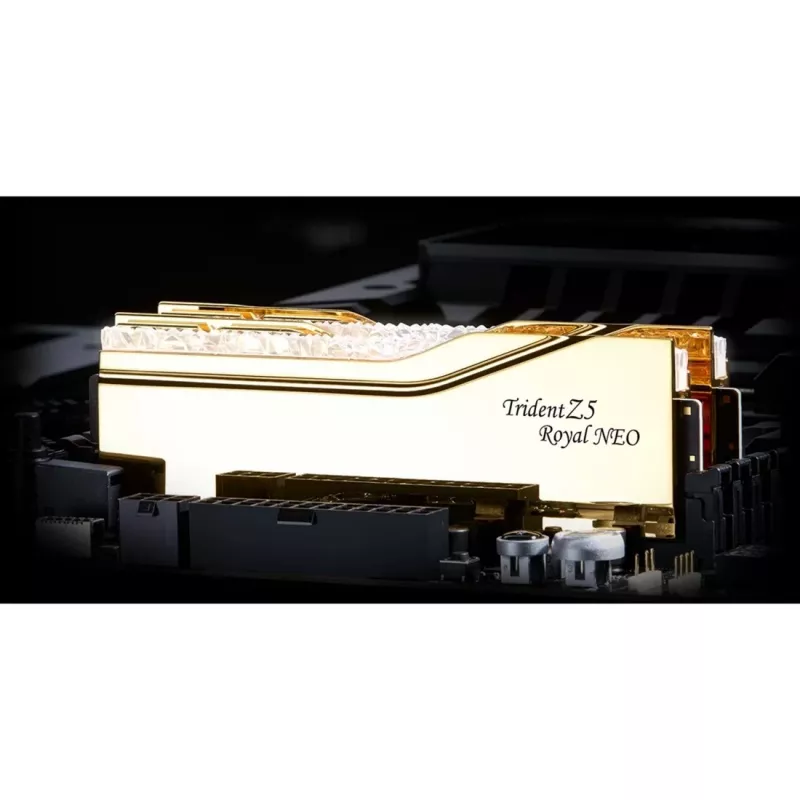 DIMM 32 GB DDR5-6000 (2x 16 GB) Dual-Kit, Arbeitsspeicher gold, F5-6000J2836G16GX2-TR5NG, Trident Z5 Royal Neo, AMD EXPO