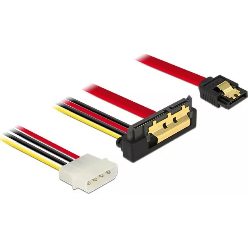 SATA laidas DeLOCK 85231 0,3 m SATA 7 kontaktų + Molex 4 kontaktų
