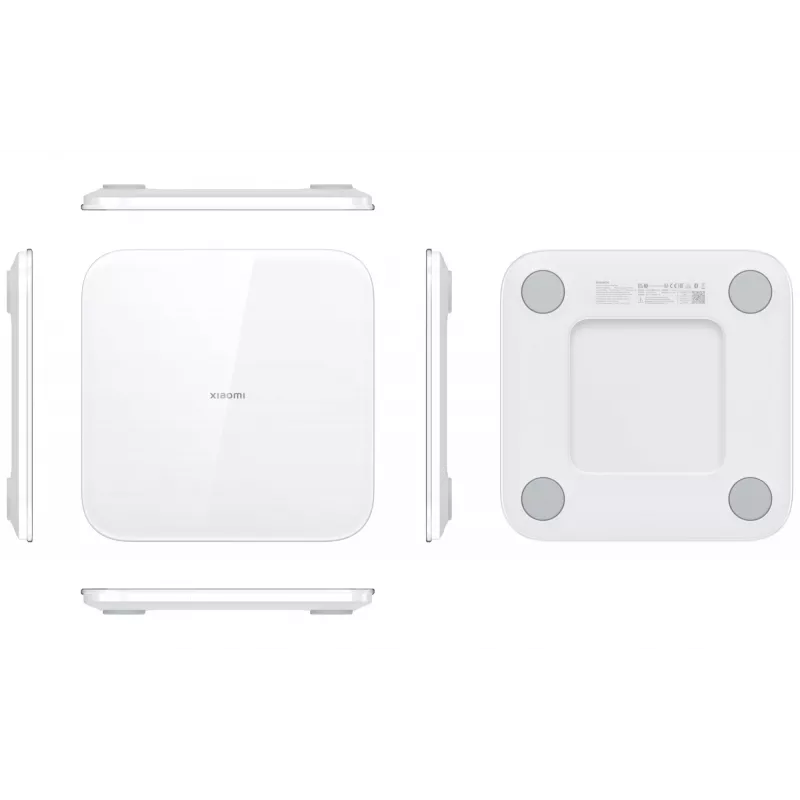 Elektroninės asmeninės svarstyklės Xiaomi Smart Scale S200 — maks. 150 kg, tikslumas 50 g, 280×280×24,5 mm, baltos