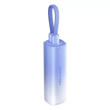 Nešiojama išorinė baterija Vention FHWL0 5000 mAh, mėlyna, 1x USB Type-C, LED indikatoriai