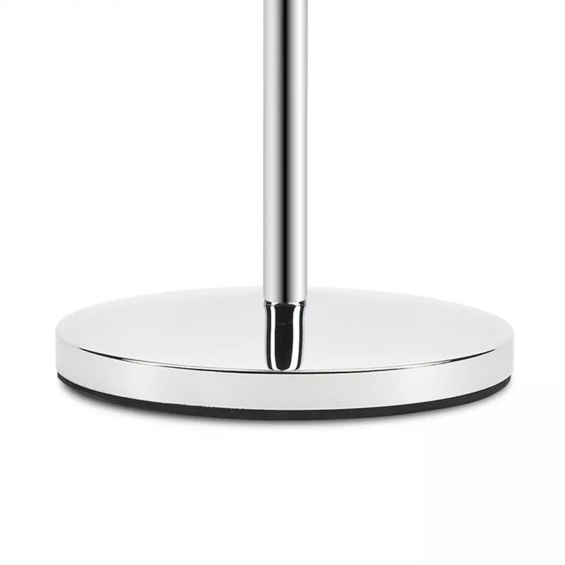 Laisvai pastatomas makiažo veidrodis Girmi BE02 — Apvalus, nerūdijantis plienas, LED lietiminis valdymas, 1x/3x didinimas, USB-C pakraunamas (1000 mAh)